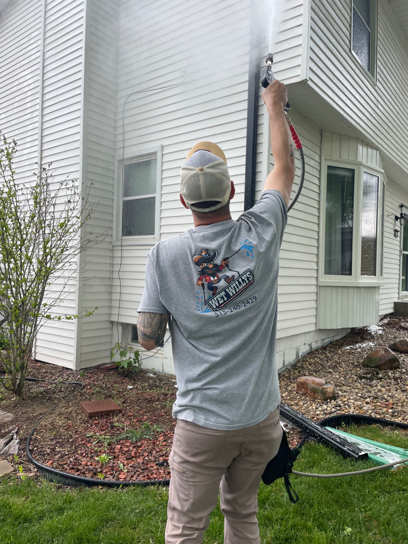 Two-Story Exterior Cleaning