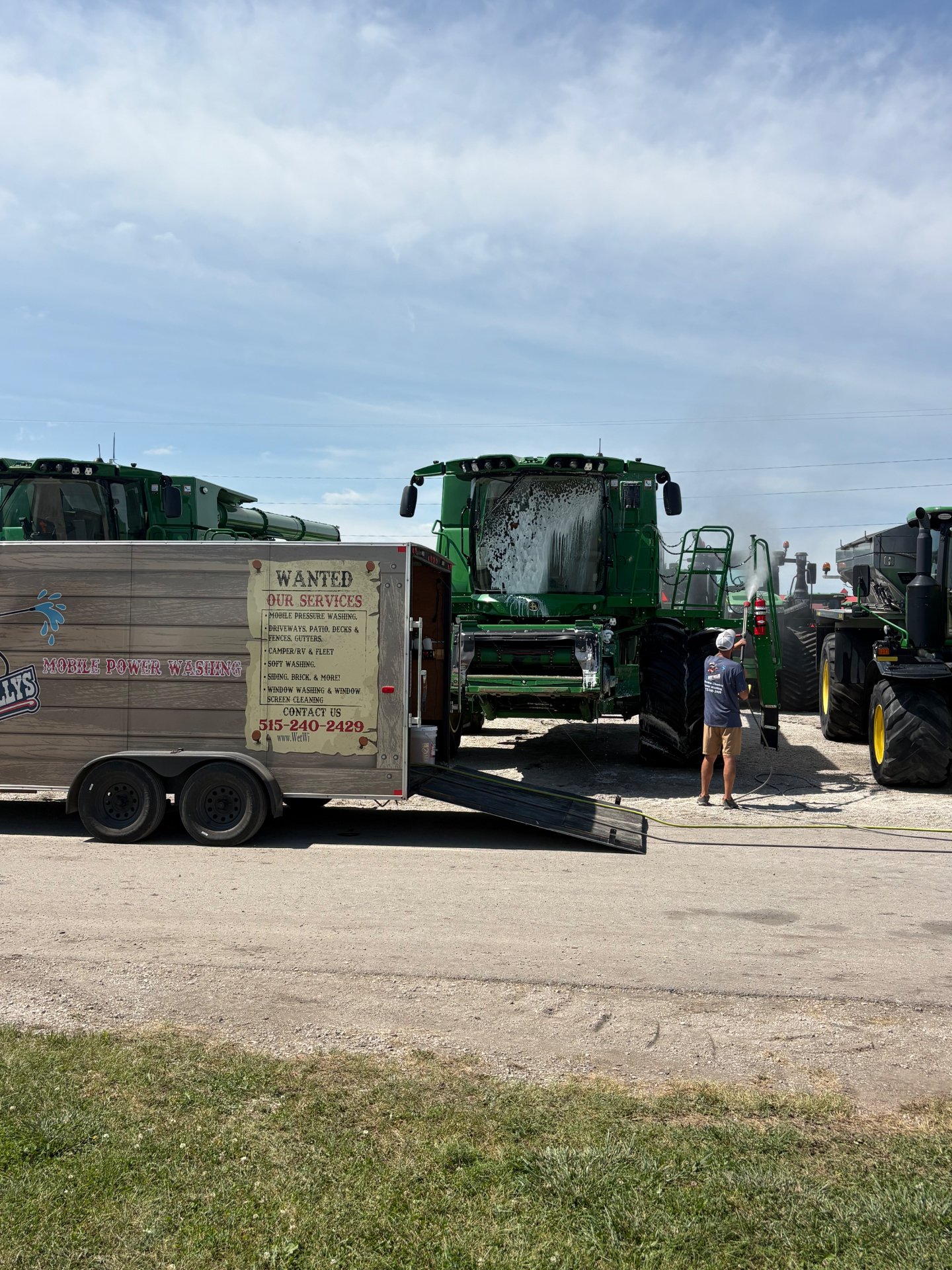 Farm Progress 2026 — Combine & Heavy Equipment Washing